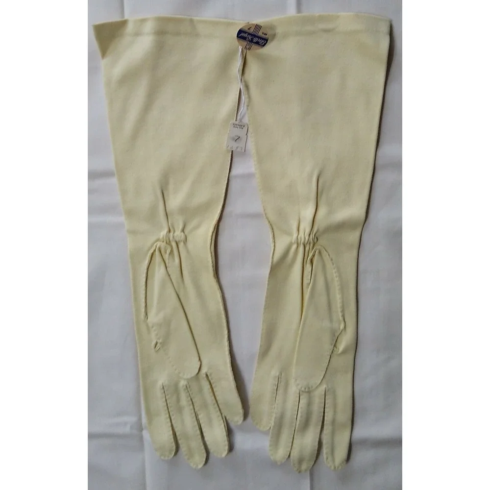 Unused Vtg Elvette Royal double woven Gloves 14 3/4